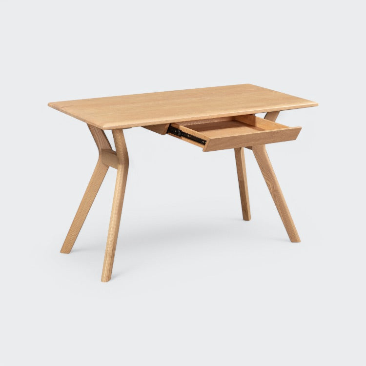 שולחן עבודה מרקוני עץ + מגירה