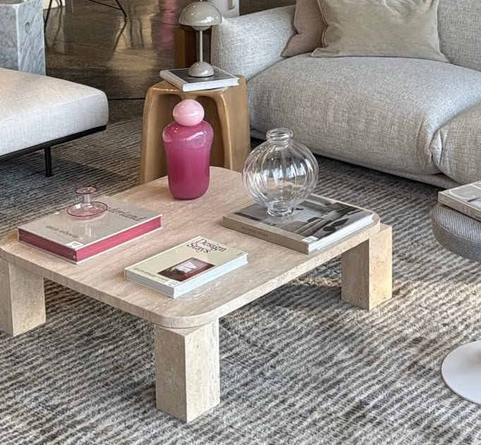 שולחן סלון טרוונטין טבעי ליה