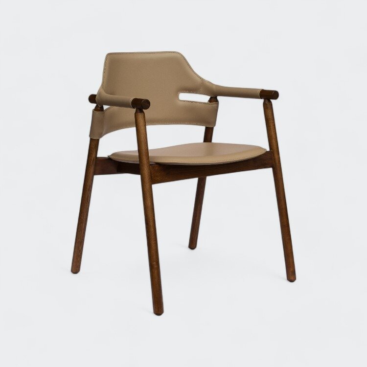 כסא אוכל סלינה ידיות עץ - ייבוא איטליה