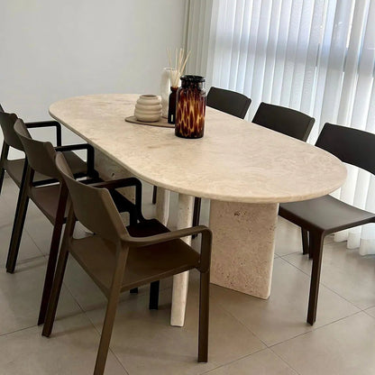 שולחן cheval שיש טרוונטין