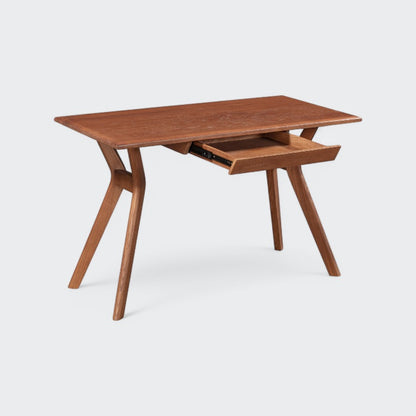 שולחן עבודה מרקוני עץ + מגירה