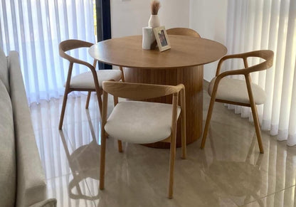 כסא אוכל ג׳ורדן פשתן