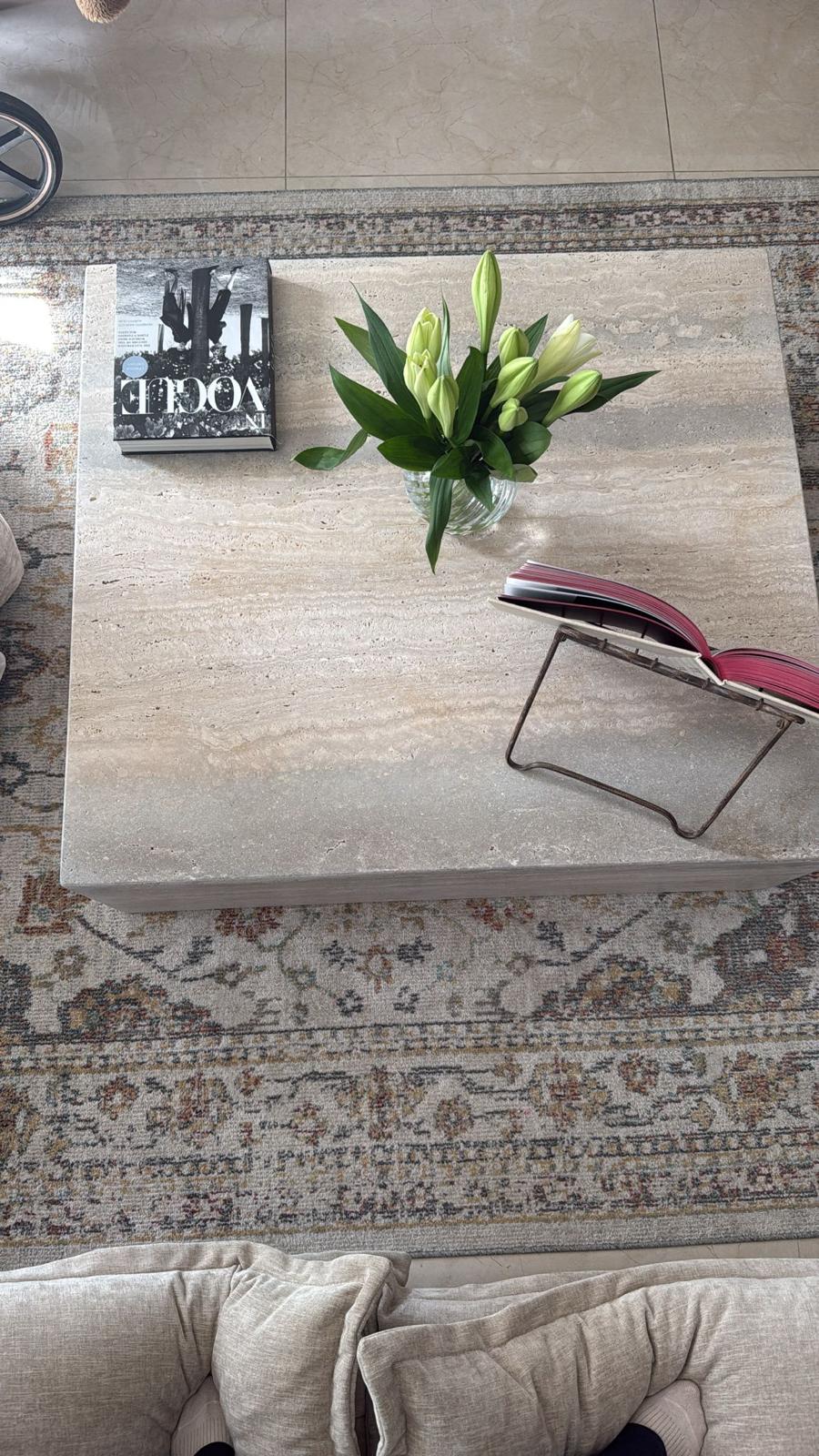 שולחן בוקס שיש טבעי