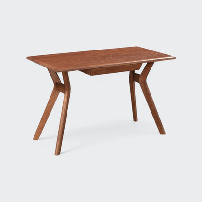 שולחן עבודה מרקוני עץ + מגירה