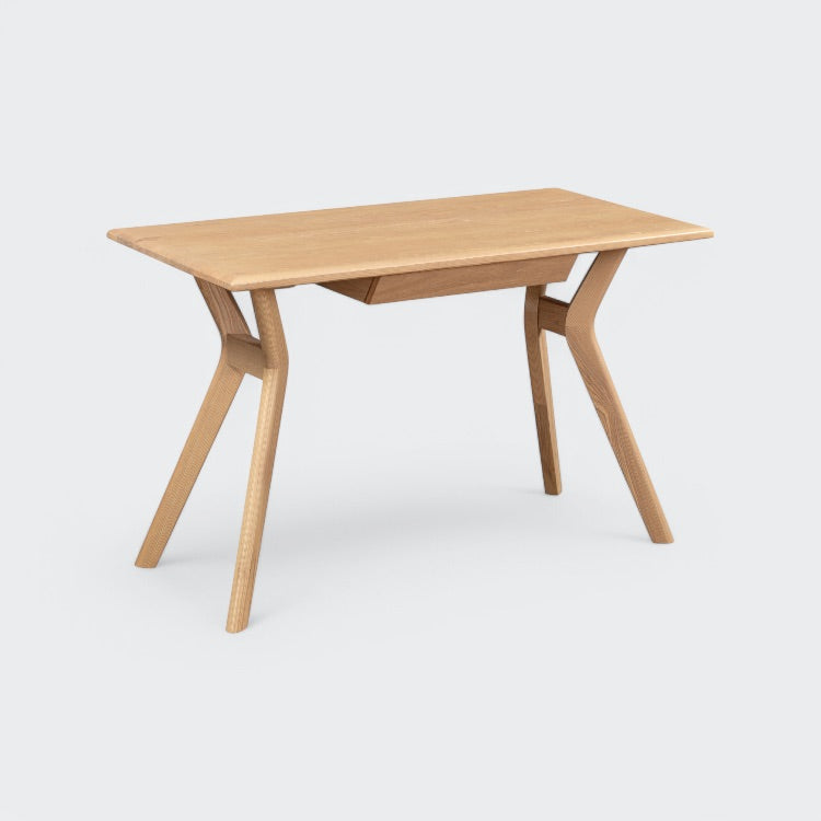 שולחן עבודה מרקוני עץ + מגירה