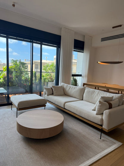 שולחן סלון עץ דניאל עגול