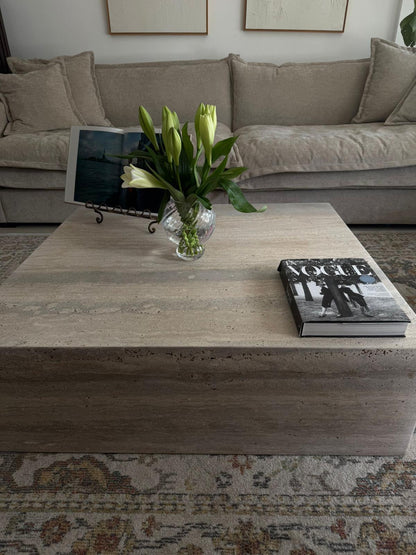 שולחן בוקס שיש טבעי