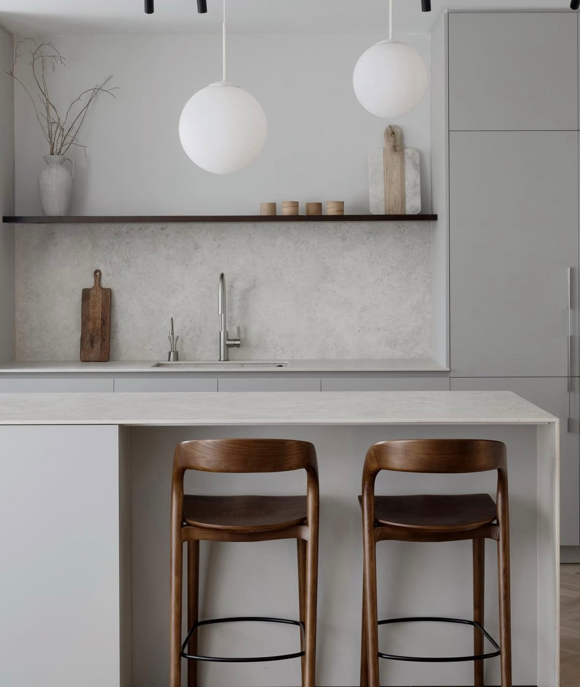 כסא בר עץ ג'ורדון טבעי