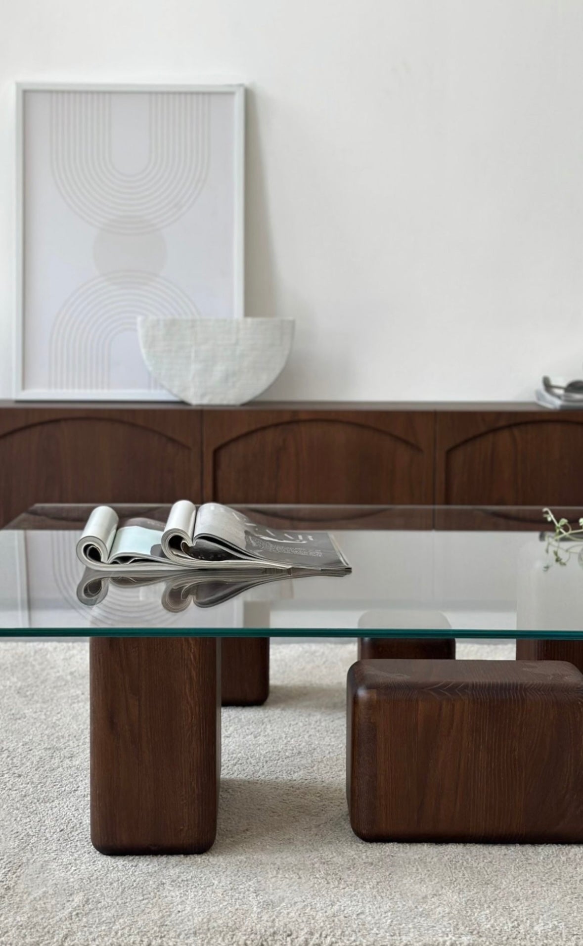 מזנון עץ אגוז נגרות מיוחדת