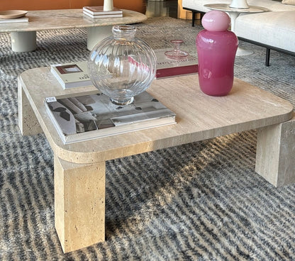 שולחן סלון טרוונטין טבעי ליה