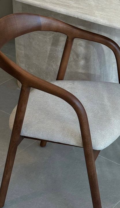 כסא אוכל ג׳ורדן פשתן