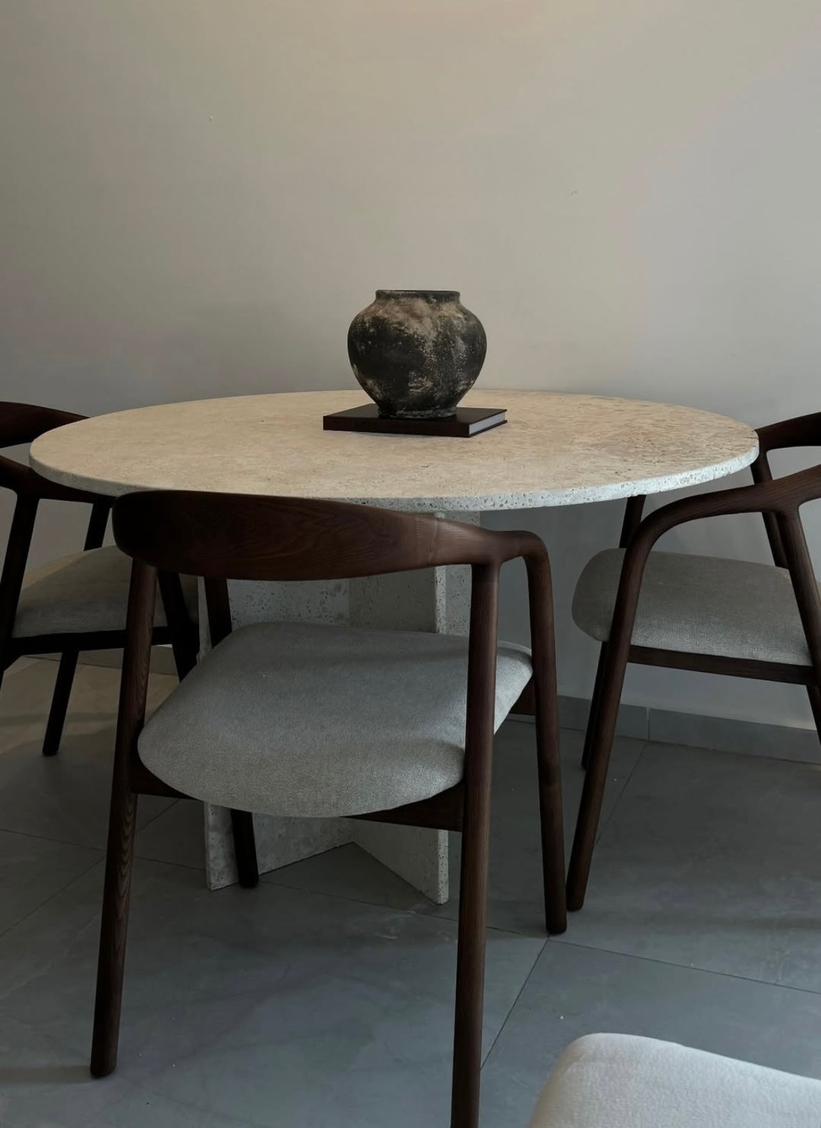 כסא אוכל ג׳ורדן פשתן