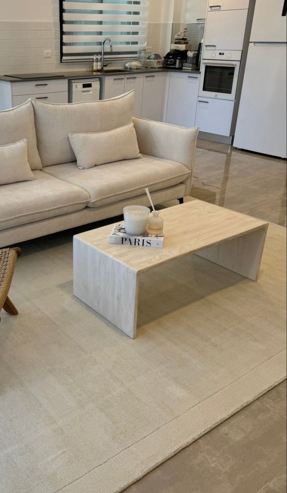 שולחן oneline דמוי טרוונטין