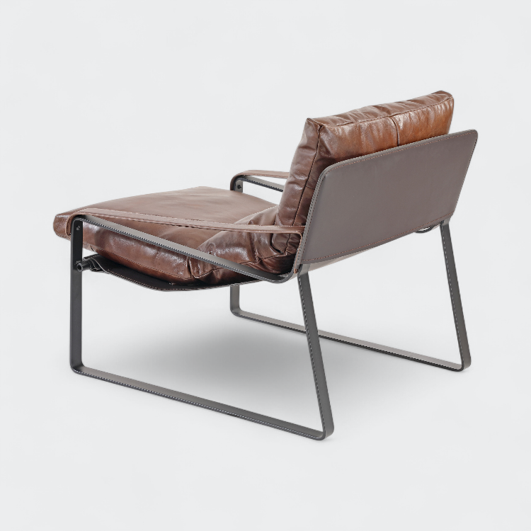 כורסא עור וינטג אריק לאונג