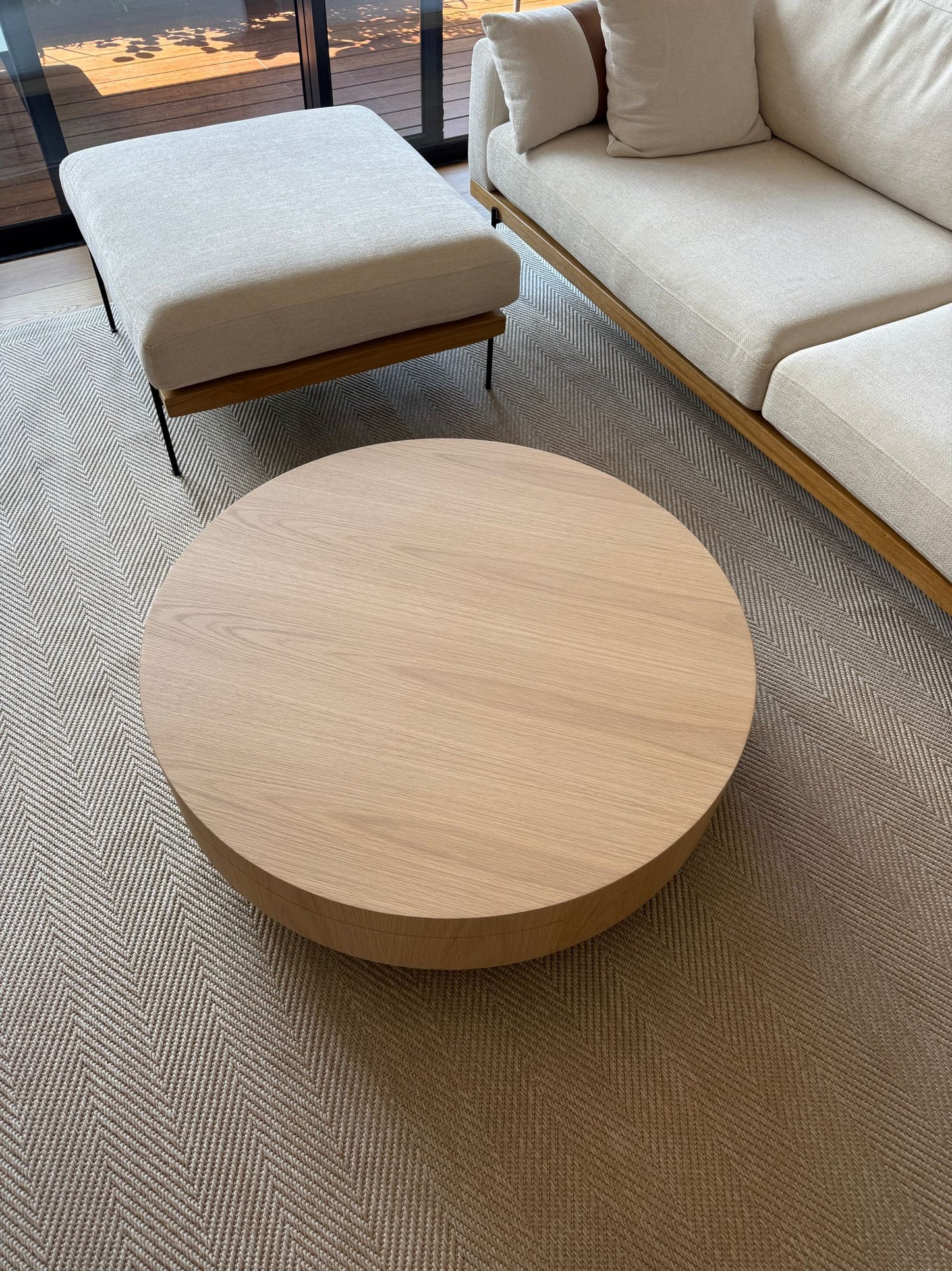 שולחן סלון עץ דניאל עגול