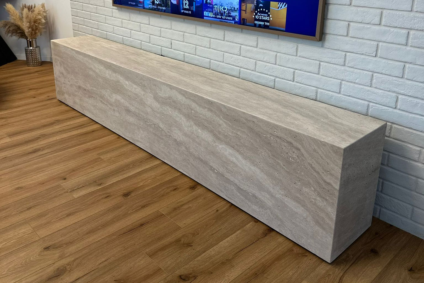 מזנון שיש טרוונטין טבעי